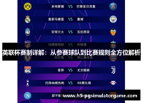 英联杯赛制详解：从参赛球队到比赛规则全方位解析