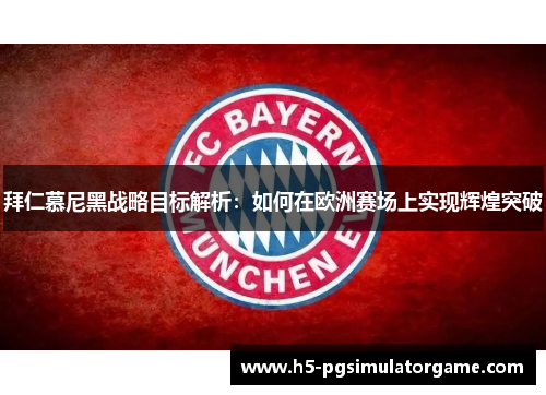 拜仁慕尼黑战略目标解析：如何在欧洲赛场上实现辉煌突破