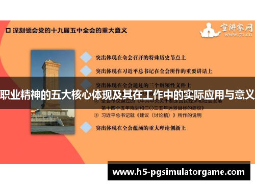 职业精神的五大核心体现及其在工作中的实际应用与意义
