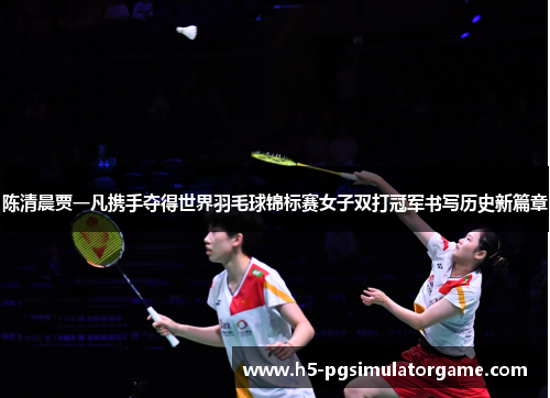 陈清晨贾一凡携手夺得世界羽毛球锦标赛女子双打冠军书写历史新篇章